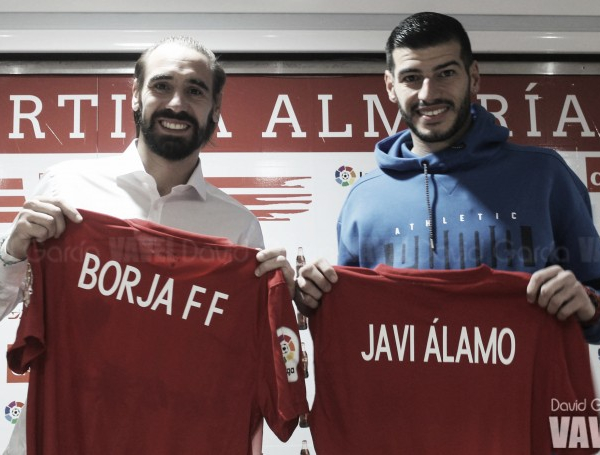 Borja Fernández y Javi Álamo, presentados como jugadores de la UD Almería