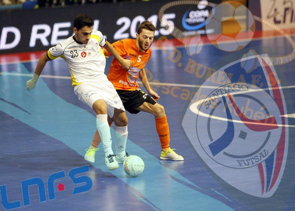 Burela FS - Santiago Futsal: únicos "na terra"