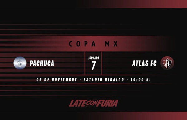 Previa Pachuca - Atlas: Por el pase a octavos de final en Copa MX