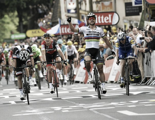 Tour de France, a Longwy primo guizzo di Peter Sagan
