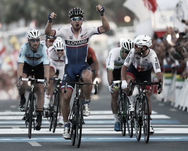 Doha 2016, Peter Sagan si riconferma campione del mondo. Sul podio Cavendish e Boonen