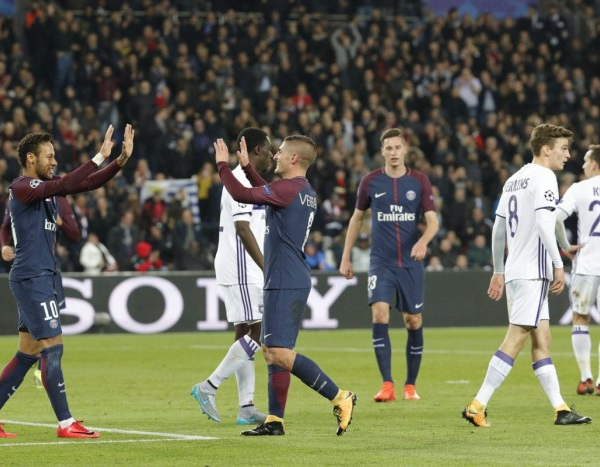 Champions League - Paris Saint Germain a valanga: Anderlecht travolto e qualificazione in tasca