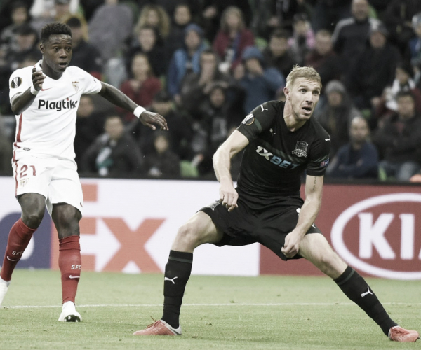 Resumen Sevilla vs Krasnodar en UEFA Europa League 2018 (3-0)