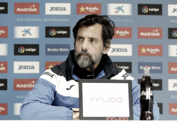 Quique Sánchez Flores: "Queremos ser el primer equipo en derribar al Valencia"