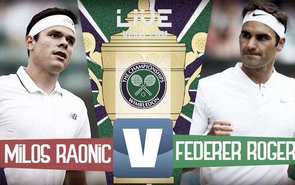 Risultato Milos Raonic - Roger Federer in diretta, LIVE Wimbledon 2017 (0-3)
