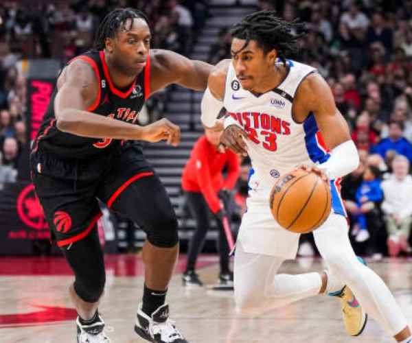 Highlights and points of the Detroit Pistons 113-142 Toronto Raptors in NBA