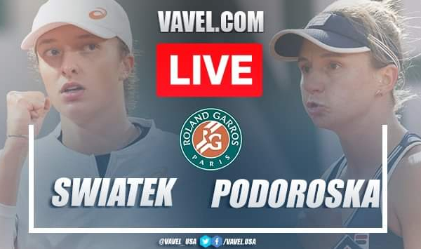 French Open: Iga Swiatek vs Nadia Podoroska: Live Score and Stream Updates