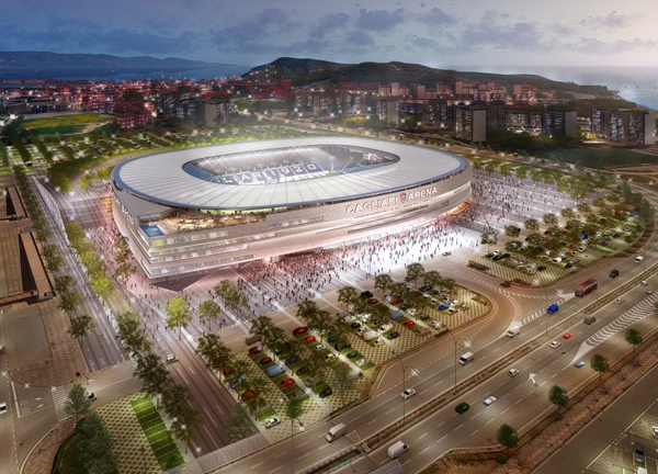 Cagliari - Il nuovo stadio è sempre più vicino
