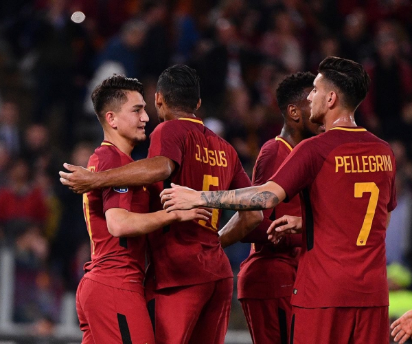 Roma-Genoa 2-1, Under e un autogol di Zukanovic fanno sorridere Di Francesco