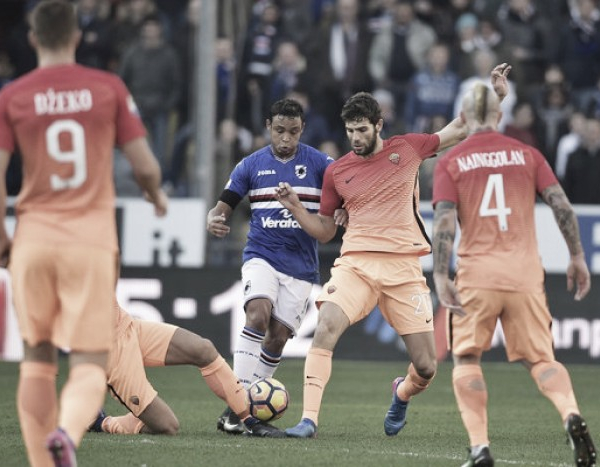 Serie A - Una Sampdoria fortunata ferma la Roma: 3-2
