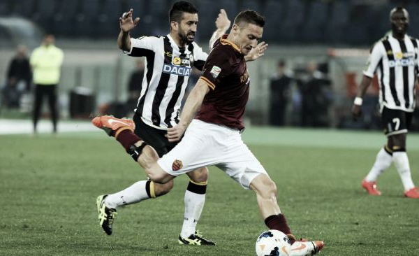 Diretta Roma - Udinese in risultato partita Serie A (2-1)