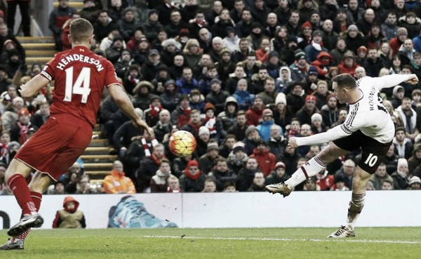 Premier League, il solito Rooney risolve la sfida di Anfield tra Liverpool e United (0-1)