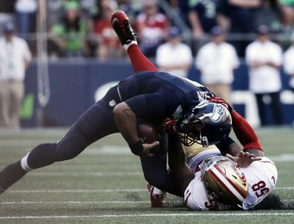 Seattle Seahawks quarterback Russell Wilson has MCL sprain