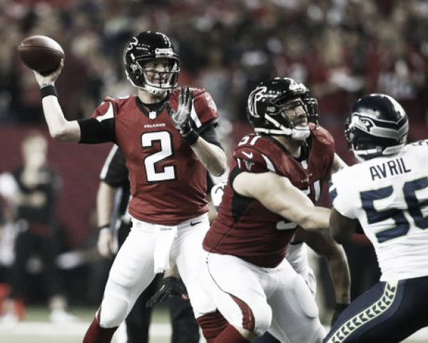 Atlanta Falcons overpowering offense sees them through to NFC title game after defeating Seattle Seahawks