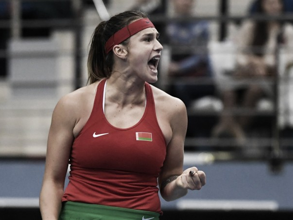 Fed Cup: Aryna Sabalenka keeps the Belarus flag flying high