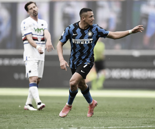Alexis Sánchez marca dois em goleada da Internazionale sobre Sampdoria