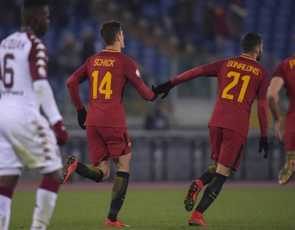 Roma, Di Francesco verso il recupero con la Sampdoria: De Rossi verso la tribuna, Schick per Dzeko