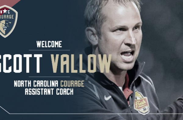 North Carolina Courage names Scott Vallow as assistant coach