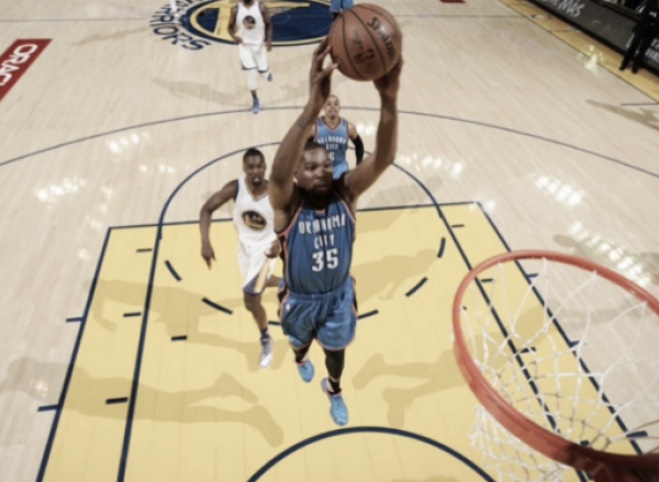 2016 NBA Western Conference Finals: Oklahoma City Thunder stun Golden State Warriors in Game One of the Western Conference Finals, 108-102