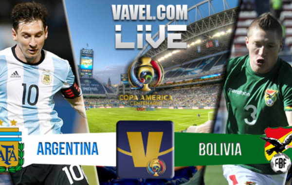 Score Argentina vs Bolivia in Copa America Centenario (3-0)