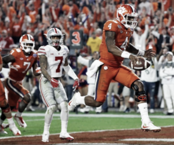 #2 Clemson Tigers dominates #3 Ohio State Buckeyes 31-0 in College Football Playoff semifinals