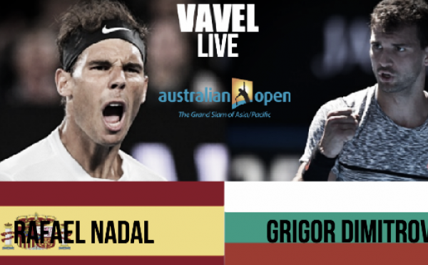 Score Rafael Nadal vs Grigor Dimitrov of the 2017 Australian Open Semifinal