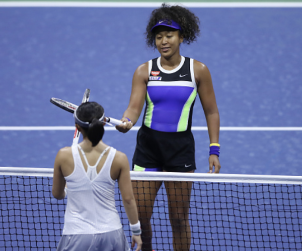 US Open: Naomi Osaka survives tricky opener against countrywoman Misaki Doi