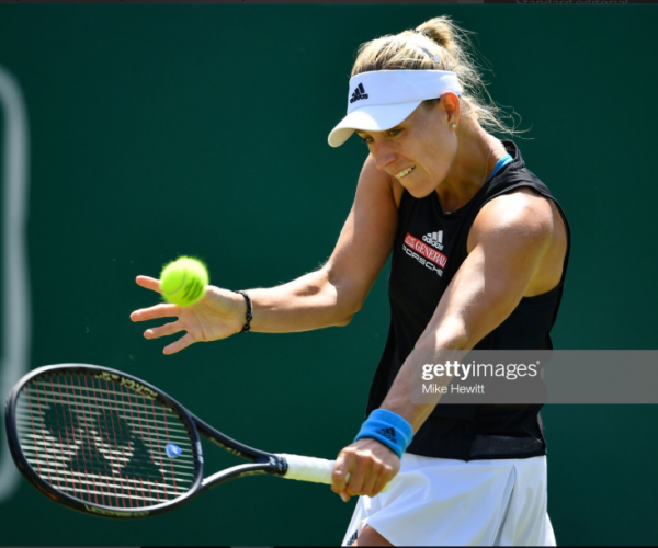 WTA Eastbourne: Angelique Kerber impresses in win over Simona Halep