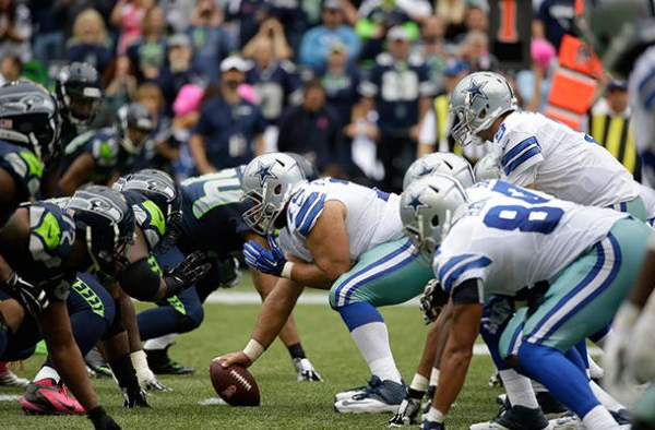 Score Seattle Seahawks - Dallas Cowboys Live Of 2015 NFL Football (13-12)