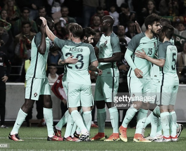 Inglaterra x Portugal : o teste intermédio