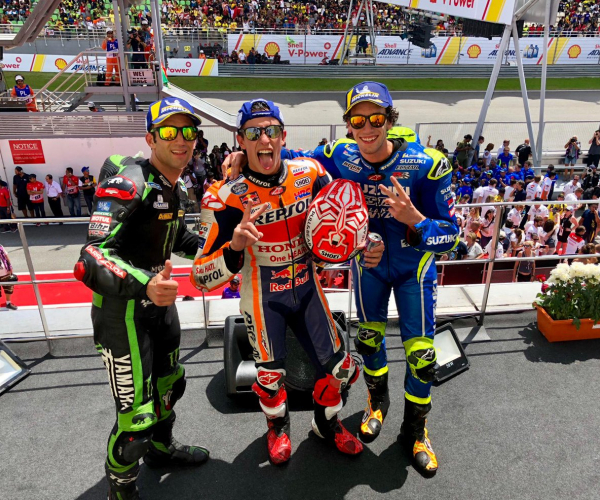 Rossi Terjatuh, Marquez Juara MotoGP Malaysia