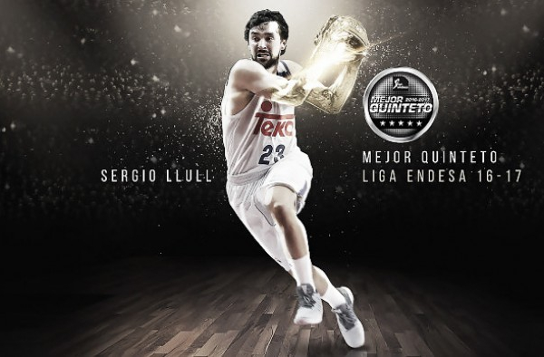 Sergio Llull, elegido en el mejor quinteto de la Liga Endesa