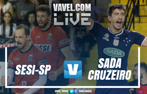 Resultado Sesi-SP x Sada Cruzeiro pela decisão da Copa Brasil Masculina de Vôlei (2-3)