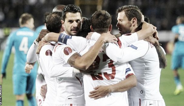 Zenit 2-2 Sevilla: Kevin Gameiro's late goal sends Sevilla to Europa League semi-finals