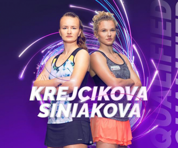 Barbora Krejcikova and Katerina Siniakova qualify for the WTA Finals