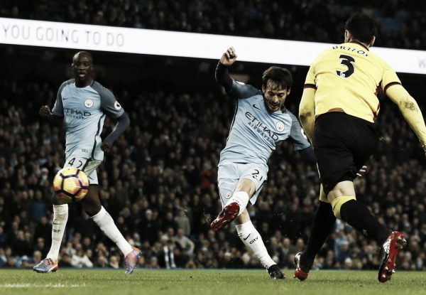 Premier League - Zabaleta e Silva risollevano il Manchester City: 2-0 al Watford