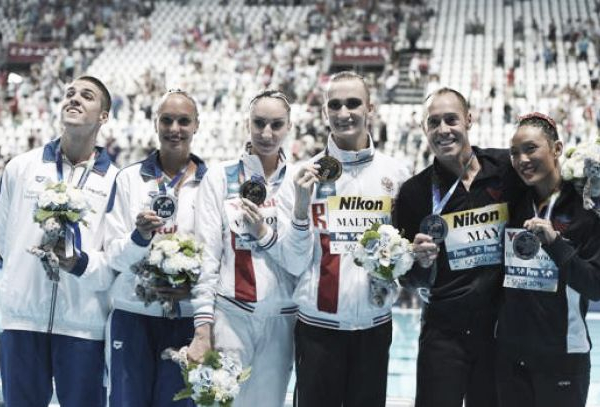 Kazan 2015, Nuoto sincronizzato: Minisini-Perrupato di bronzo
