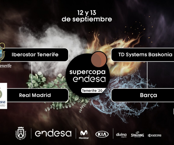 Real Madrid-Tenerife y Baskonia-Barcelona, las semifinales
de la Supercopa