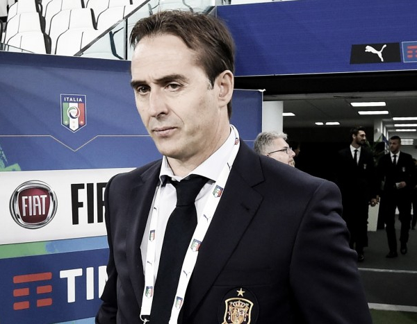 Qualificazioni Russia 2018 - L'Italia ferma la Spagna, Lopetegui:" Abbiamo fatto un buon primo tempo"