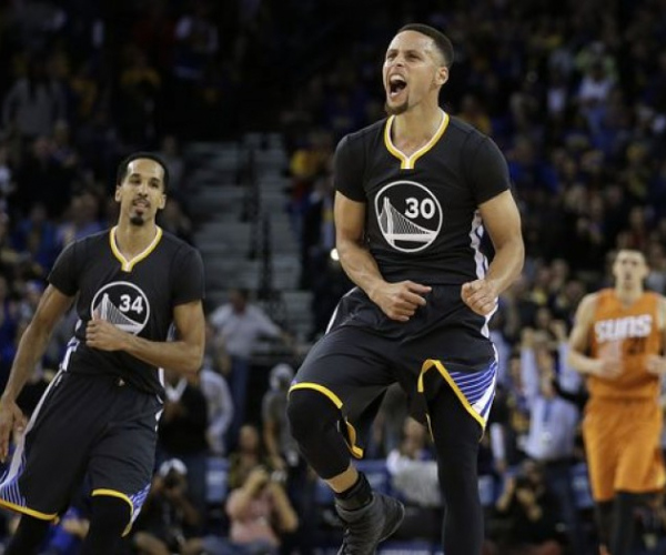 NBA - Paura (tanta) e delirio a Oakland: Curry e Speights salvano i Warriors. Phoenix a testa alta