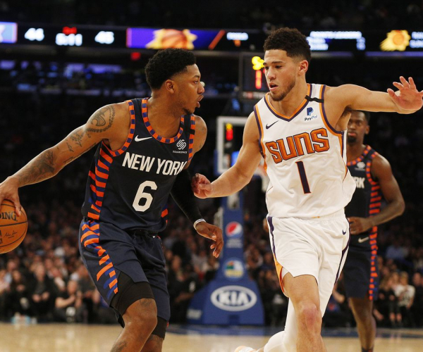 Puntos y Resumen del Phoenix Suns 116-113 New York Knicks en NBA 2023