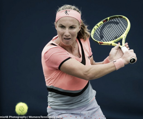 WTA Eastbourne: Svetlana Kuznetsova battles past Kristina Mladenovic to reach the quarterfinals
