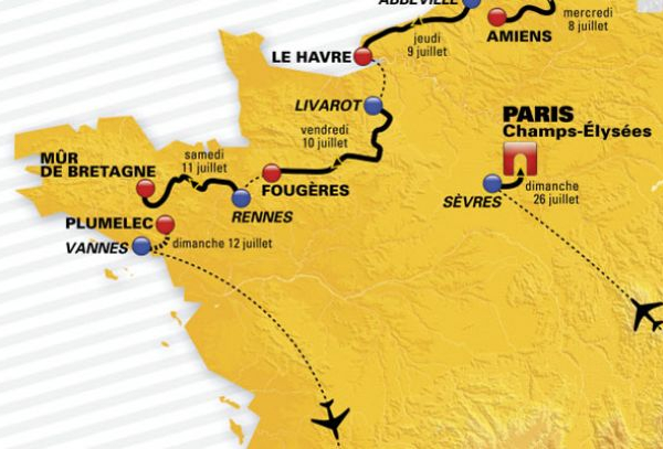 Tour de France, 9° tappa: una cronometro a squadre chiude la prima fase di corsa