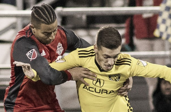 The first leg ends in a stalemate between Columbus Crew SC and Toronto FC
