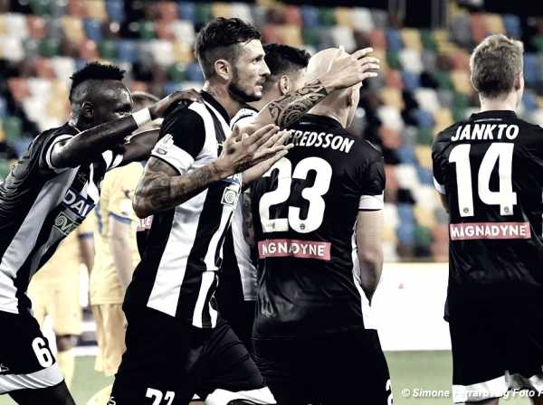 Udinese - Vittoria con suspance sul Frosinone (3-2)