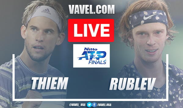 Thiem vs Rublev (0-2) Live Stream Updates and Score in Nitto ATP Finals