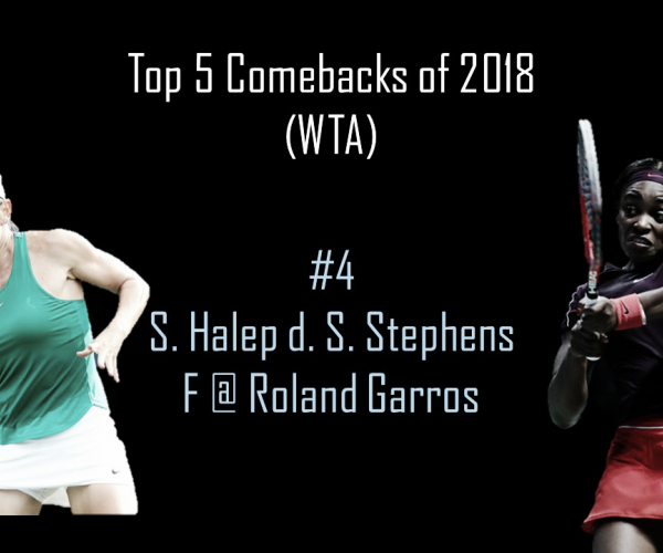 WTA Top 5 Comebacks of 2018: #4 Simona Halep's Paris final heroics against Sloane Stephens