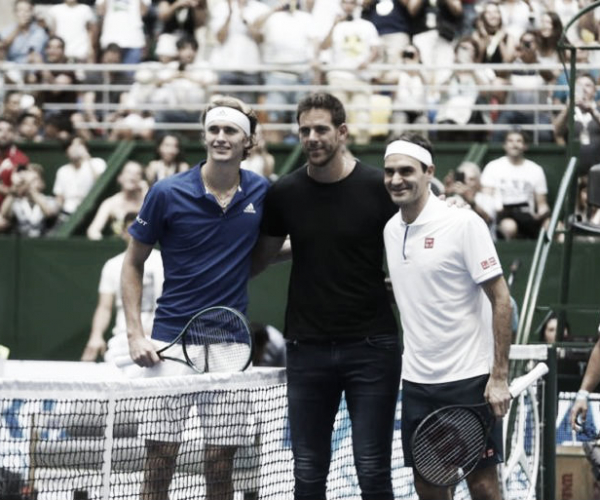 Federer enamoró a los argentinos, pero Zverev se quedó con el partido