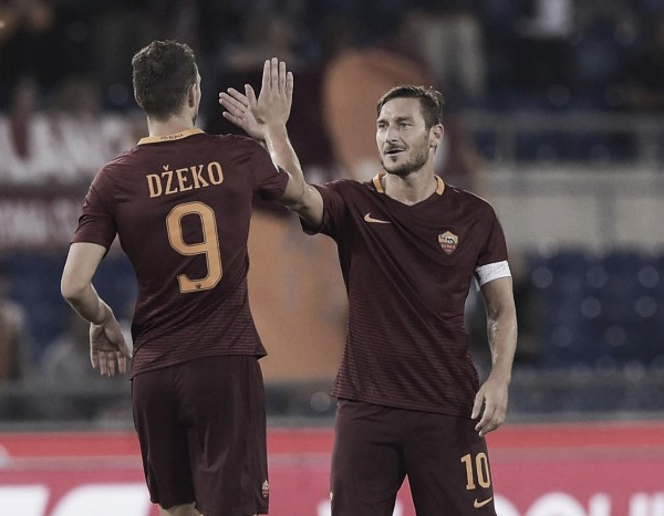 Totti dá assistência, Dzeko brilha e Roma espanta má fase com goleada sobre Crotone