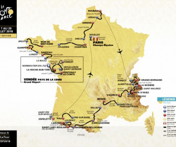 Los adoquines y puertos inéditos destacan en un tradicional Tour de Francia 2018